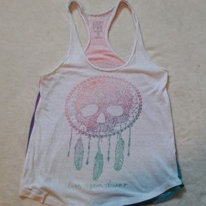 Colorful Skull & Dreamcatcher Tank